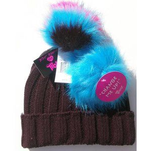 Nwt Betsey Johnson Change Me Up Knit Beanie Hat